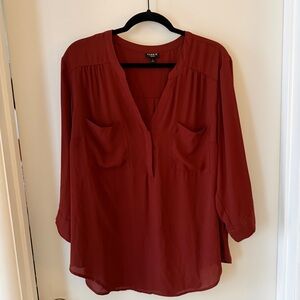 Torrid Harper Brick Red/Burnt Sienna Brown Plus Size 18/20/XXL